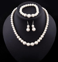 Imitation Pearl Wedding Set