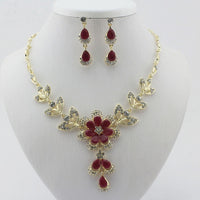 Camelia Flower Jewelry Set