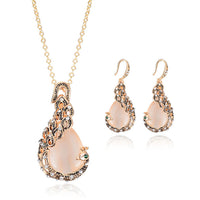 Waterdrop Rhinestone Jewelry Set