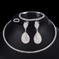 Silver Bridal Jewelry Set