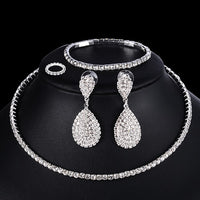 Silver Bridal Jewelry Set