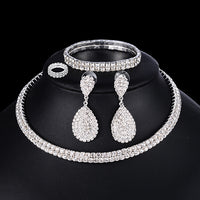 Silver Bridal Jewelry Set