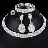 Silver Bridal Jewelry Set