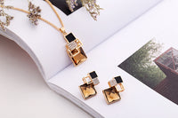 Square Geometry Jewelry Sets