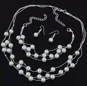 Imitation Pearl Jewelry Set
