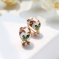 Enamel Butterfly Jewelry Set