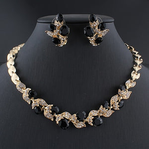 Dazzling Floral Jewellry Set