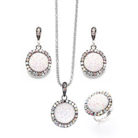 Round  Gem Jewelry Set