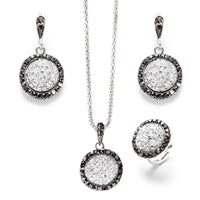 Round  Gem Jewelry Set