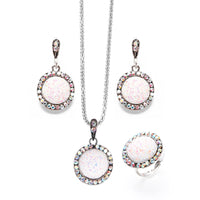 Round  Gem Jewelry Set