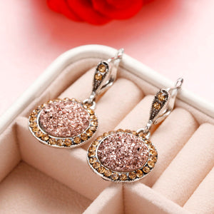 Round  Gem Jewelry Set