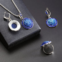 Round  Gem Jewelry Set