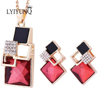 Square Geometry Jewelry Sets
